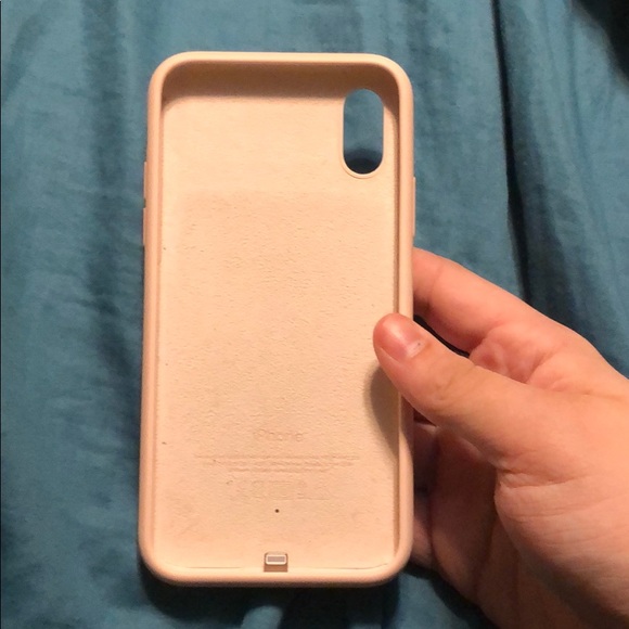 iPhone X charging case pink sands